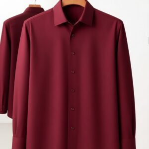 Maroon Macro Shirt